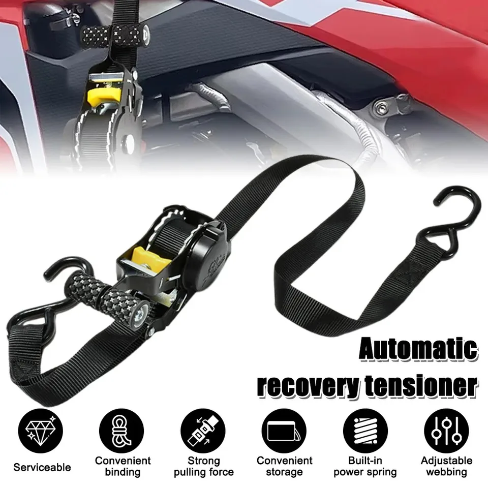 Ratchet Tie-Down Straps | Heavy Duty Auto Retractable | Trailers & Vehicles - Thumbnail 4