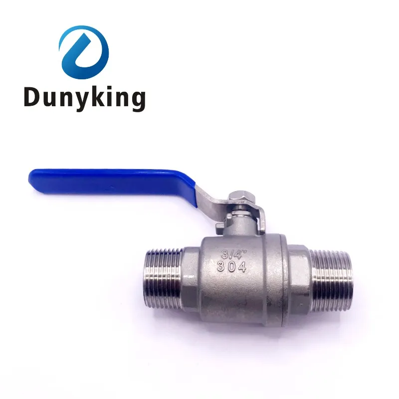 304 Stainless Steel Full Port Ball Valve | External Thread Gate Valve | DN8-40 Water Switch - Thumbnail 2