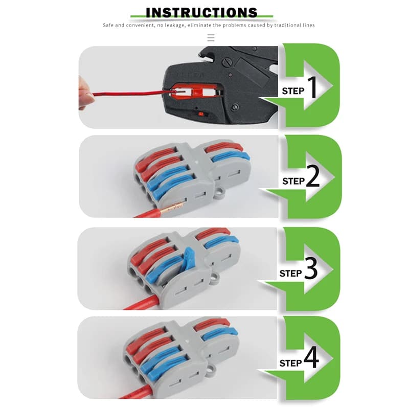 Flexible Pan Connector | Push-in Splicing Terminal Block | Compact Wiring - Thumbnail 4