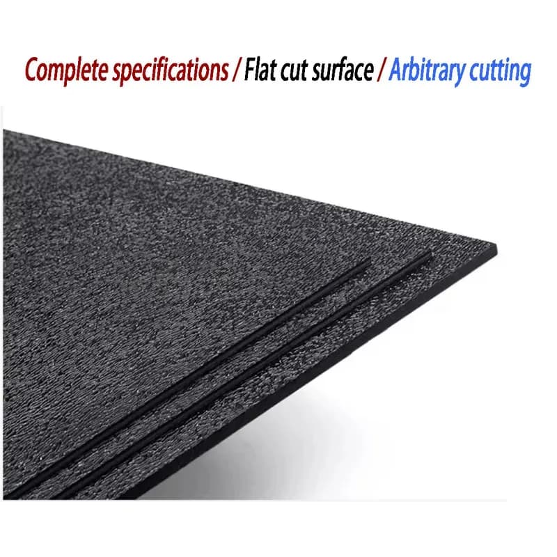 Frosted ABS Plastic Mortar Board | Black Textured Sheet | 0.5-5mm Thick - Thumbnail 3