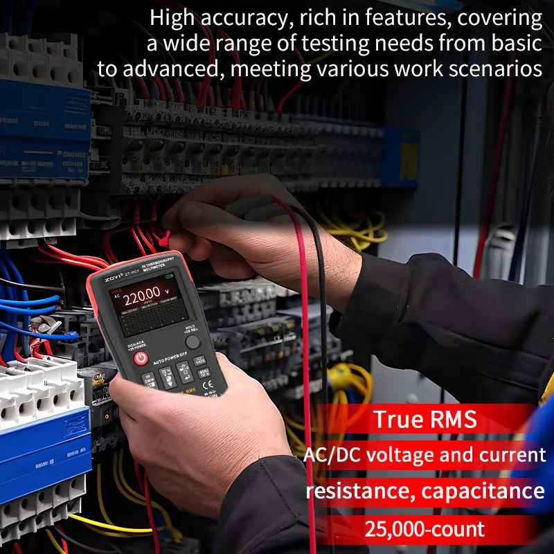 ZT-R01 Thermal Imaging Multimeter | 2-in-1 IR & Electrical Tester | Industrial Circuit Diagnostics - Thumbnail 7