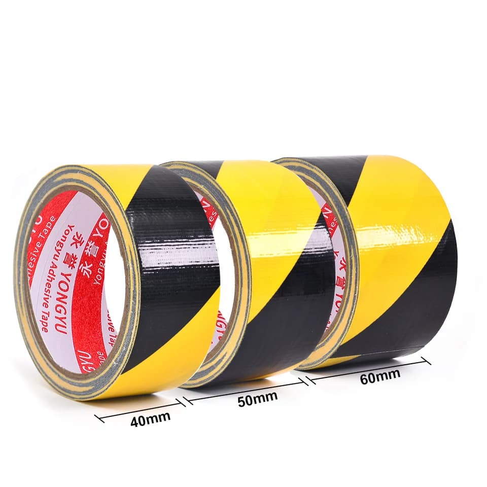 Floor Marking Tape Yellow & Black | Hazard Warning Barrier | For Walls, Floors & Equipment - Thumbnail 6