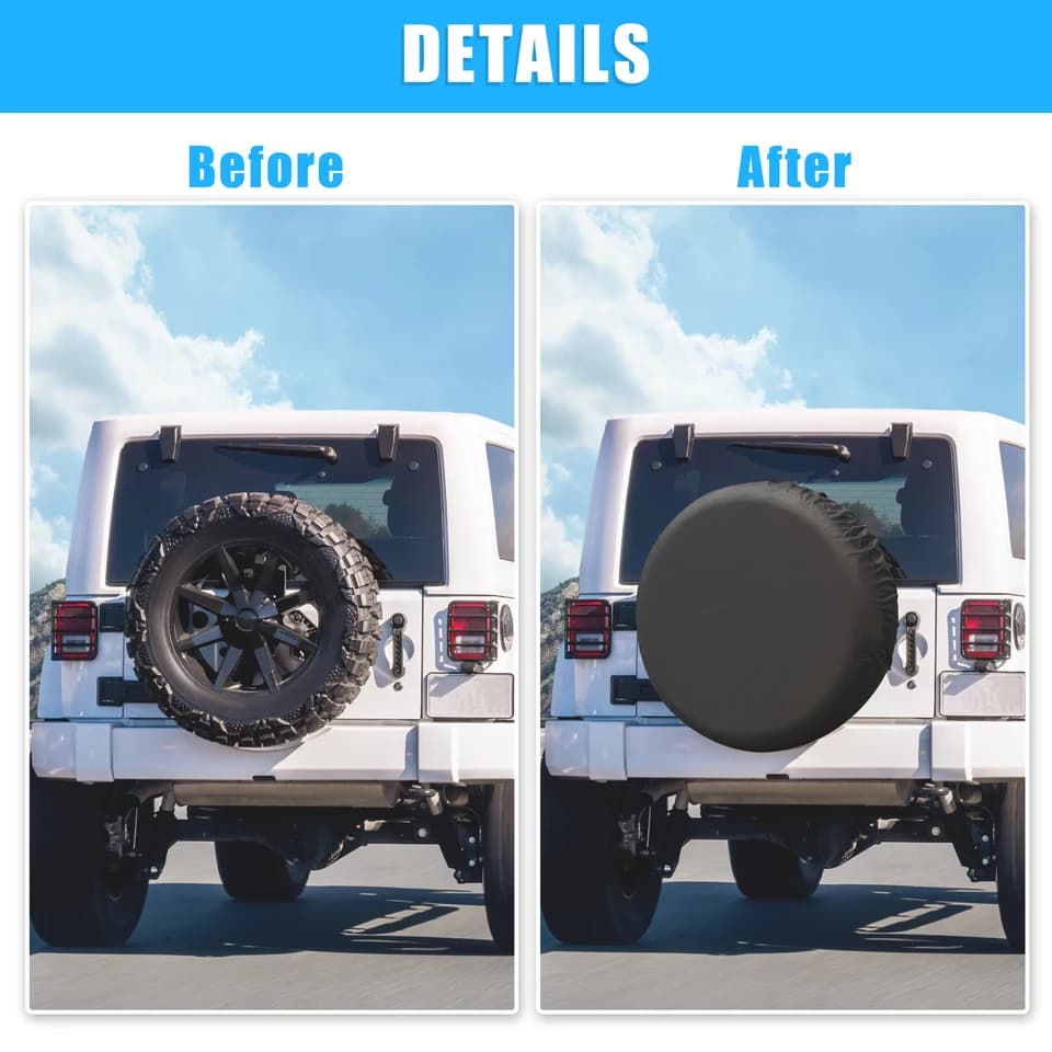 Spacers Protective Cover | 190T Polyester | Fits 14-17 Inch Tires - Thumbnail 5