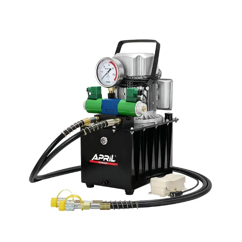 Electric Hydraulic Pump | ZCB-700AB-2 Model | High-Pressure Double-Action System with Solenoid Valve - Thumbnail 6