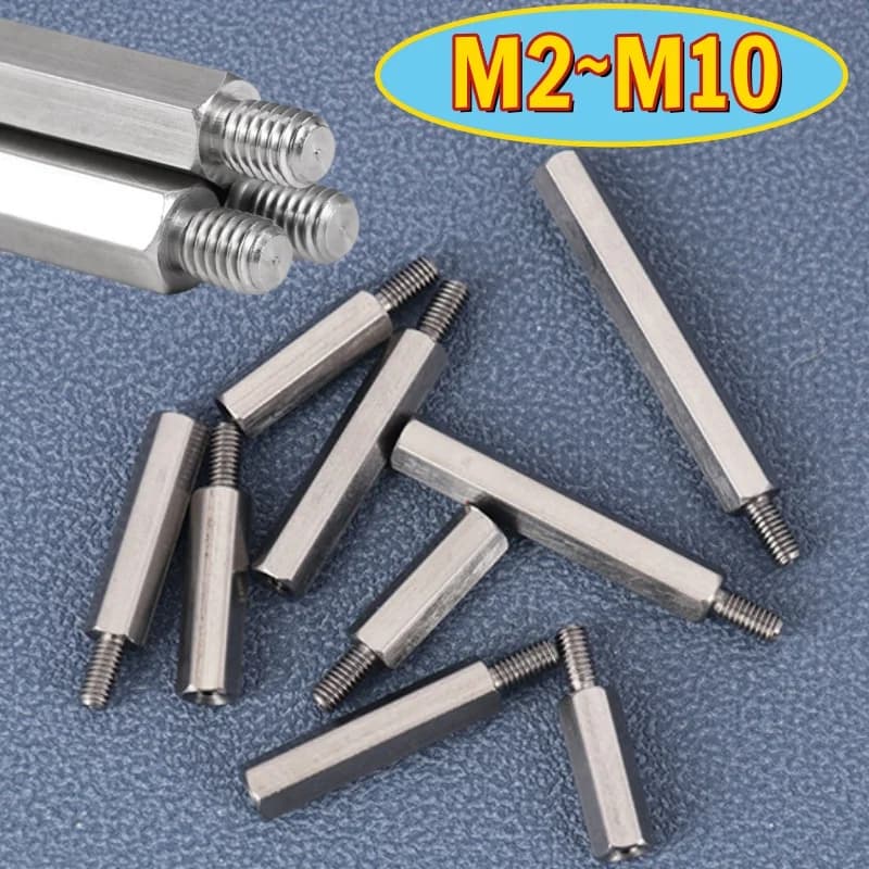 Ladder Standoff Hex Spacers | M2-M10 Stainless Steel | PCB Support Pillars - Thumbnail 2