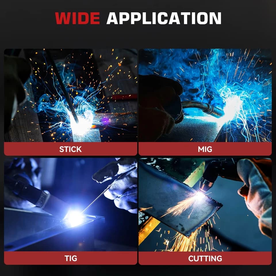 ARCCAPTAIN Welding Helmet with Safety Helmet Chinstrap | Auto-Darkening | MIG/MAG/TIG - Thumbnail 5