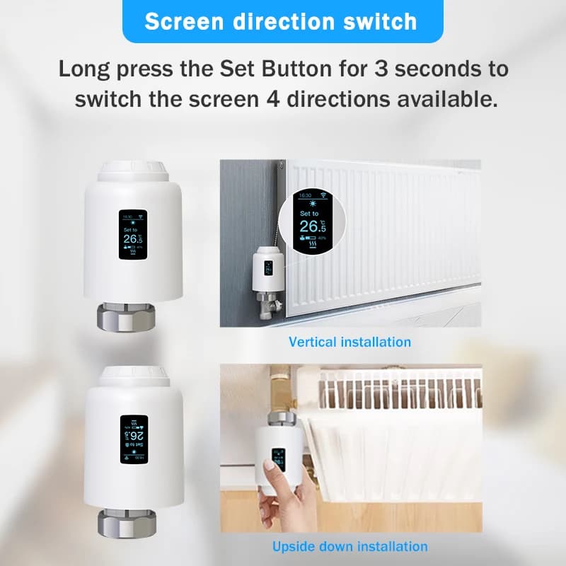 Zigbee 3.0 Thermostatic Radiator Valve | Tuya WiFi Smart Control | Google Alexa Compatible - Thumbnail 4