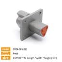 3P Flange Male