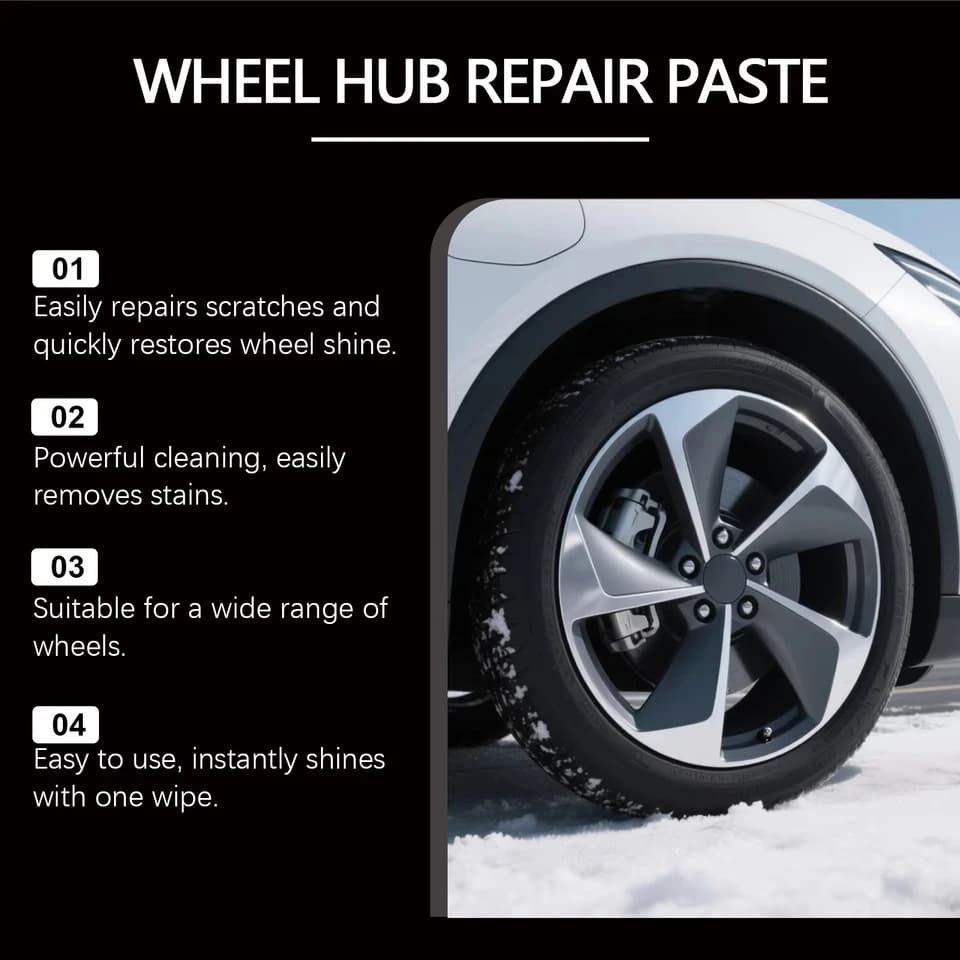 Car Wheel Hub Repair Paste | Scratch Remover & Anti-Rust Gloss | 1-22 Pieces - Thumbnail 5