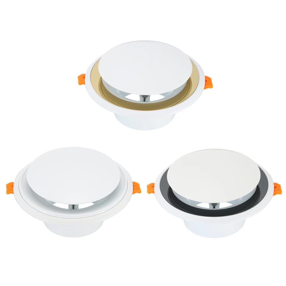 3-4 Inch Round Soffit Vent | Adjustable ABS Plastic Diffuser | Bathroom & Kitchen - Thumbnail 2