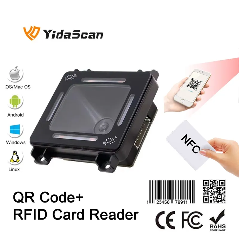 FM700B Barcode Scanner | RFID & NFC Reader | Access Control for Kiosks - Thumbnail 4