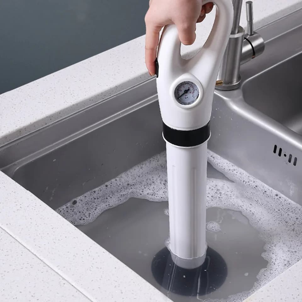 Toilet Plunger | High-Pressure Air Drain Blaster | Clog Remover Tool - Thumbnail 3