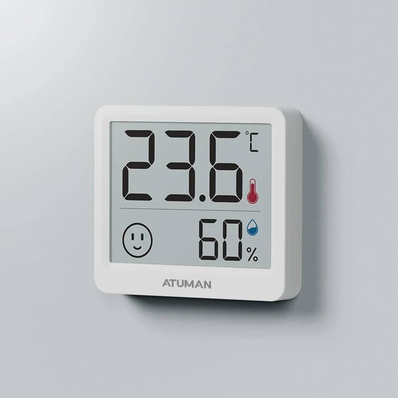 Digital Temperature & Humidity Moisture Meter | 2.5" LCD Indoor Thermometer | Weather Station Sensor - Thumbnail 2