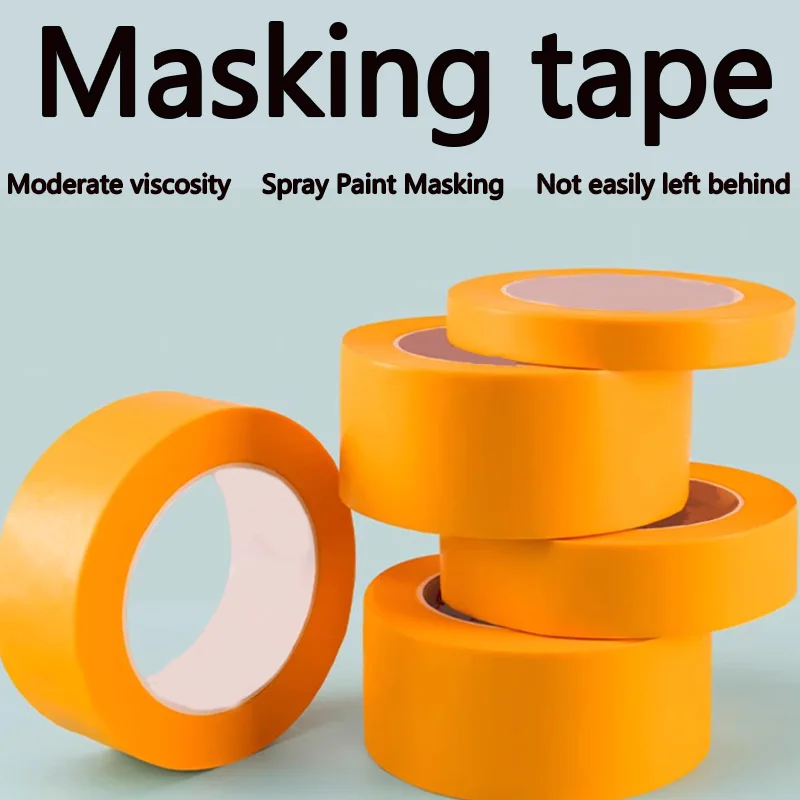 Yellow Masking Tape | Easy Tear | 2cm for Decorating - Thumbnail 2