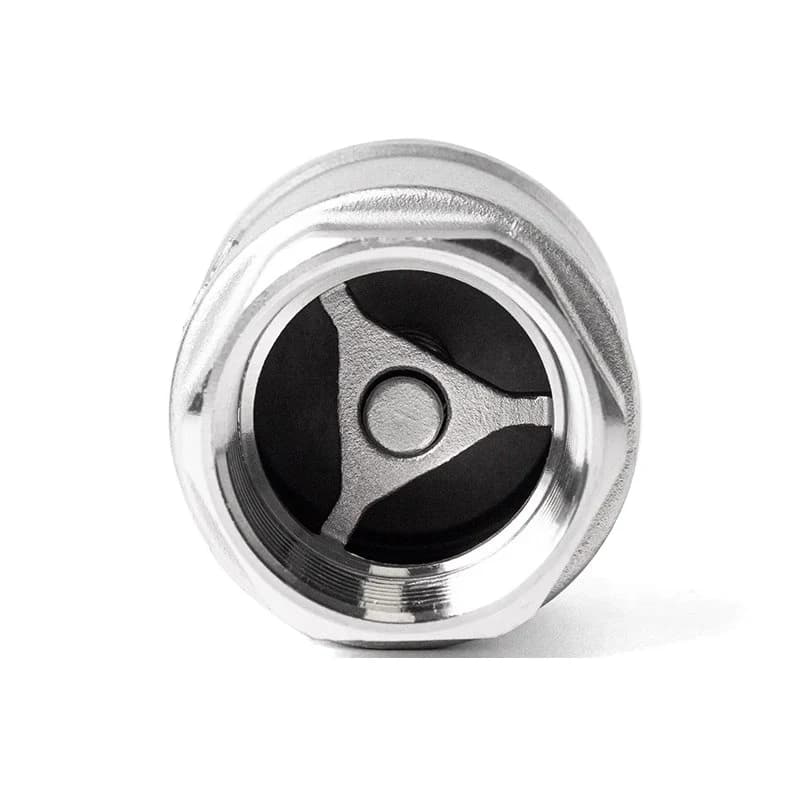 SS304/316 BSPT Inline Double Check Valve, single item on a white background.