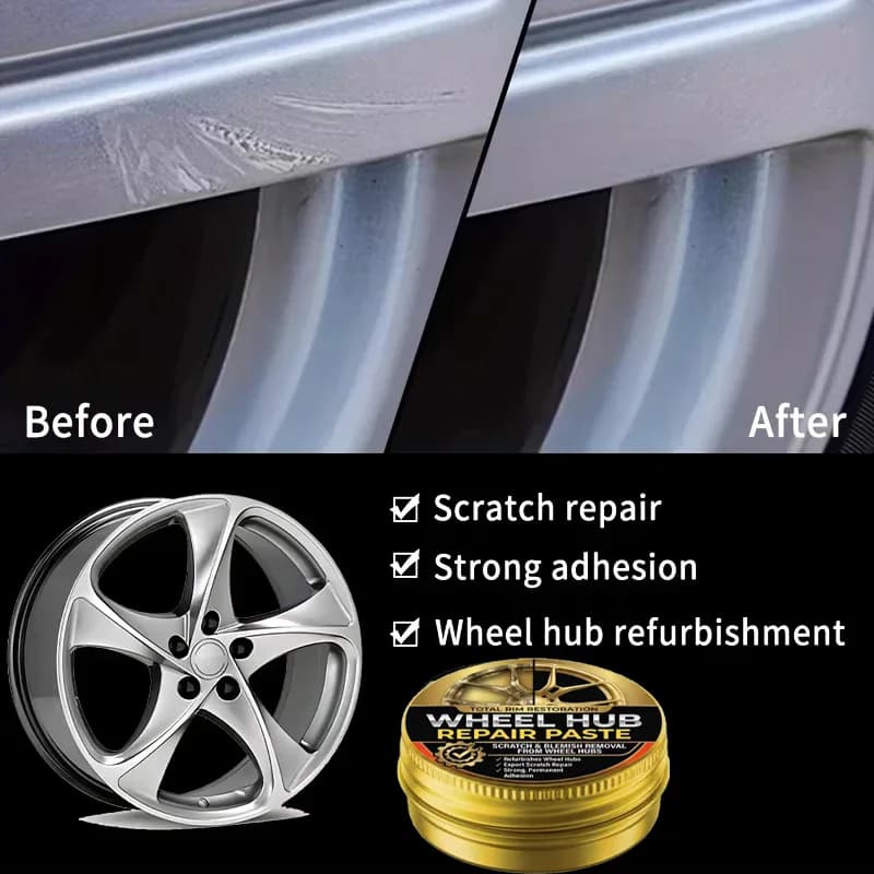 Car Wheel Hub Repair Paste | Scratch Remover & Anti-Rust Gloss | 1-22 Pieces - Thumbnail 3