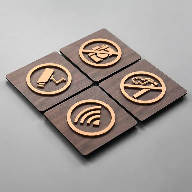 No Smoking Sign Printable | WiFi & No Trespassing Plaque | 9.5cm/13.8cm Industrial - Thumbnail 2