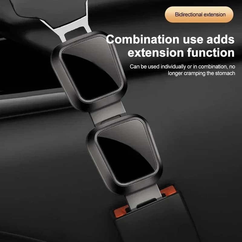 Belt Extender for Tesla & Porsche | 2-Pack Safety Buckle | Thick Insert - Thumbnail 4
