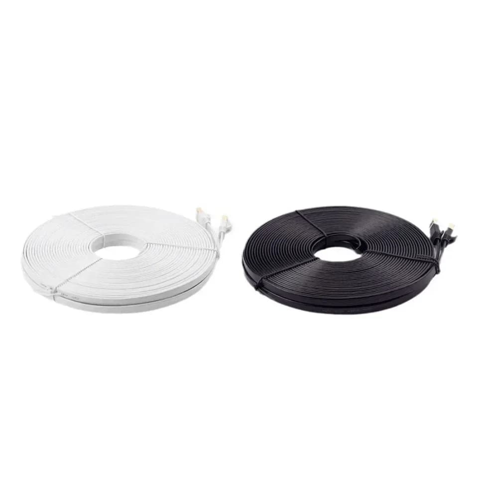 Ethernet Cable Cat7 Flat | RJ45 Network Patch Cord | Router Modem 10-30m - Image 1