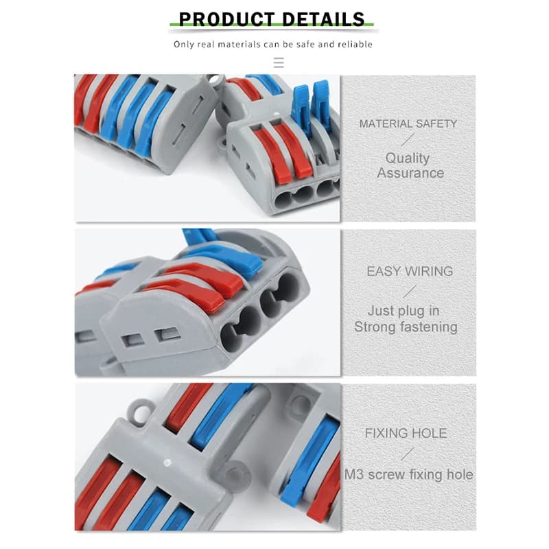 Flexible Pan Connector | Push-in Splicing Terminal Block | Compact Wiring - Thumbnail 5