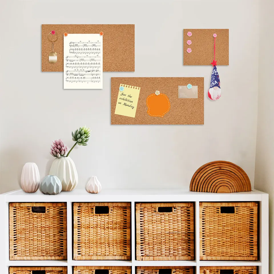 Cork Board Roll, 1mm Thick 20cmx200cm | Self-Adhesive Backing | Home & Office Organising - Thumbnail 4