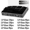650PCS Boxed Black