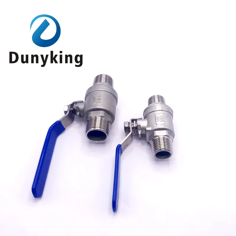 304 Stainless Steel Full Port Ball Valve | External Thread Gate Valve | DN8-40 Water Switch - Thumbnail 3