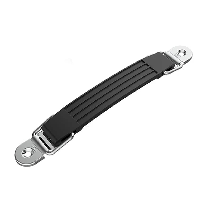 A single rubber telescopic pull handle for cabinet drawers or luggage, designed for portability and as a replacement handle for household equipment.