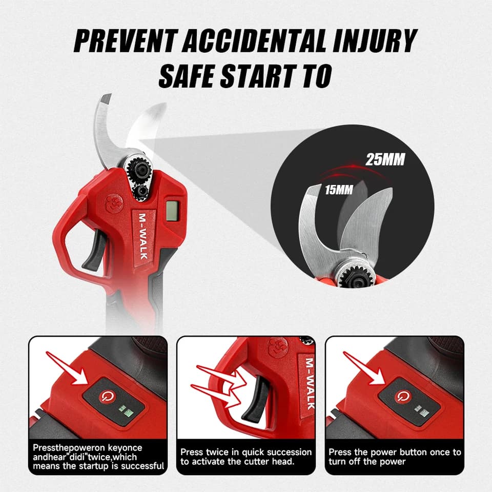 Heavy-Duty Electric Sheep Shears & Pruner | 25mm Cut | For Makita 18V Battery - Thumbnail 6