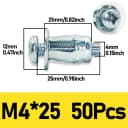 50pcs M4x25