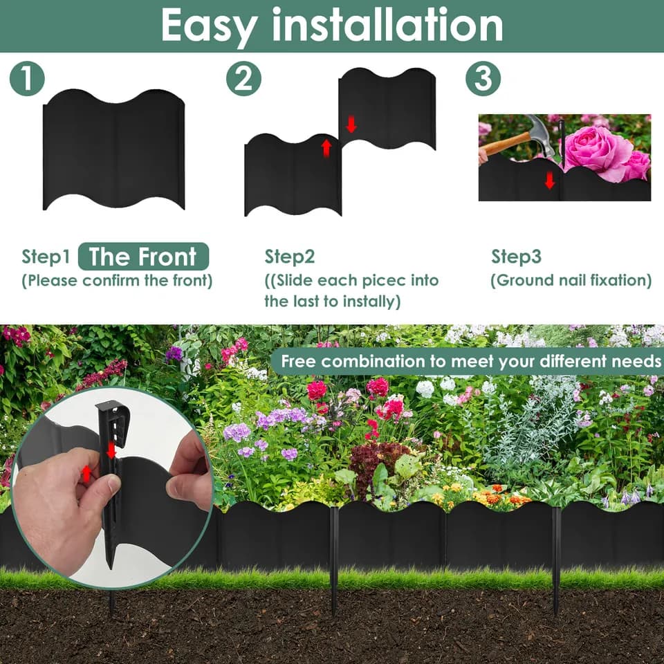 Than How to Install a Fence Post Spike | No-Dig Landscape Edging Kit - Thumbnail 6