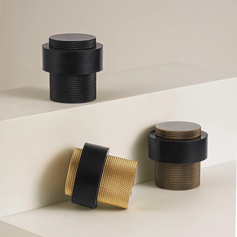 SAILANKA Brass Rubber Door Stopper | Heavy Duty Floor Mount | Security Protection - Thumbnail 2