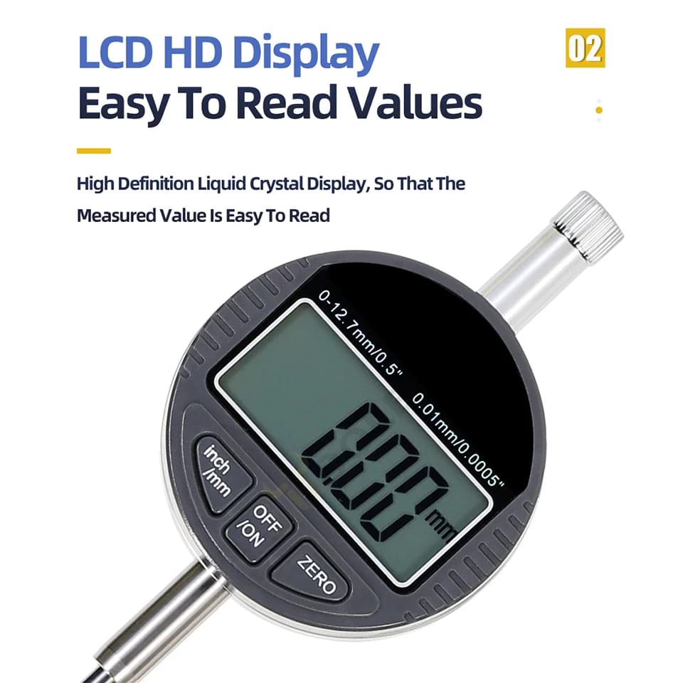 Dial Test Indicator Magnetic Stand | Universal Holder | Bore Gauge Measurement - Thumbnail 2