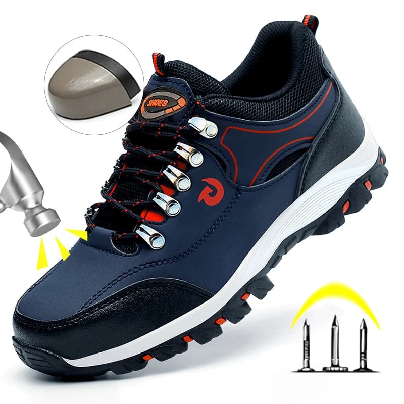 Steel Toe Cap Shoes | Puncture Proof Safety Trainers | Men's Work Boots - Thumbnail 3