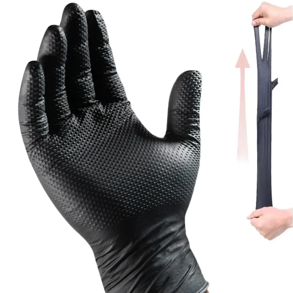 Vinyl Gloves | 100-Pack for Food Prep & Car Repair | Disposable PVC - Thumbnail 5