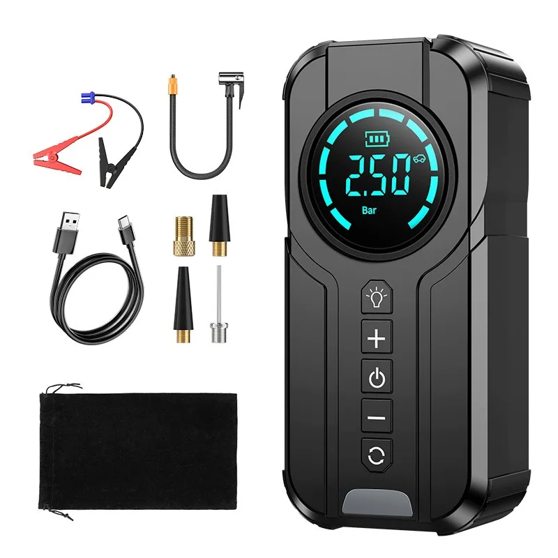 12V Jump Starter Kit | Tyre Inflator & Power Bank | Portable Booster & Charger