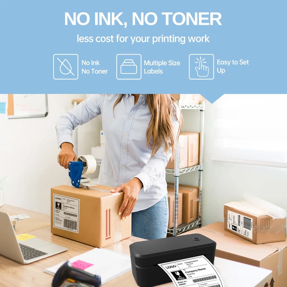 Marklife X4 Label Printer | Portable 4x6 Mailing Packages | Bluetooth & Auto Recognition - Thumbnail 6