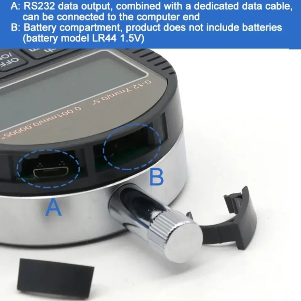 Dial Test Indicator | 0.001mm Resolution | Waterproof Digital Gauge - Thumbnail 5