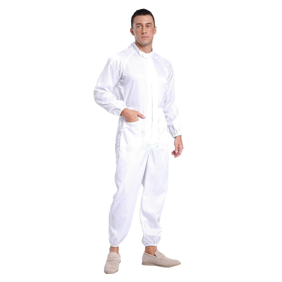 Full Hazmat Suit Coveralls | Anti-Static Front Zip | Workshop Worker Uniform - Thumbnail 6