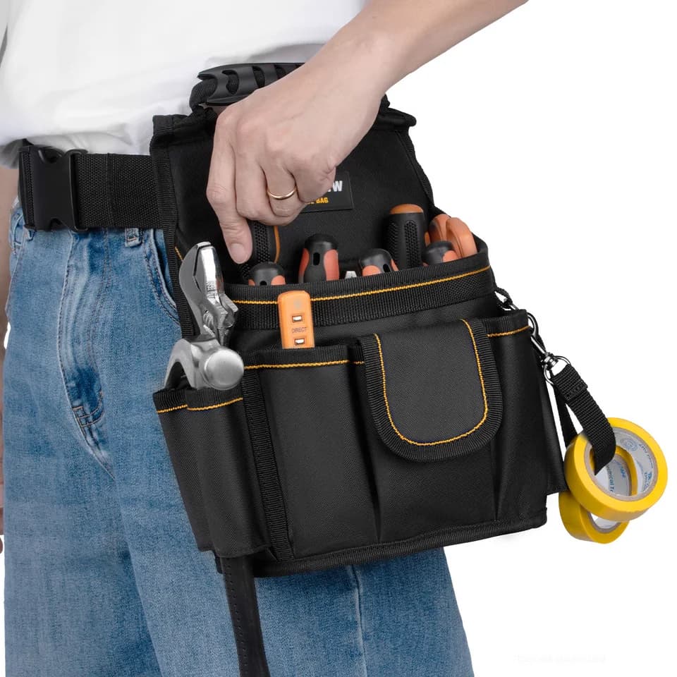 Heavy Duty Tool Bag | 18 Pocket Organiser | Tradesman Pouch - Thumbnail 5