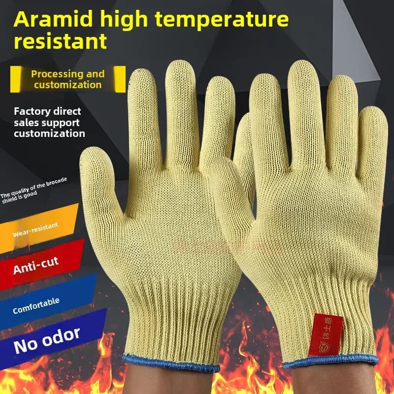 Heat Resistant Gloves | 300-500°C Cut & Wear Resistant | Kevlar Fibre - Thumbnail 8