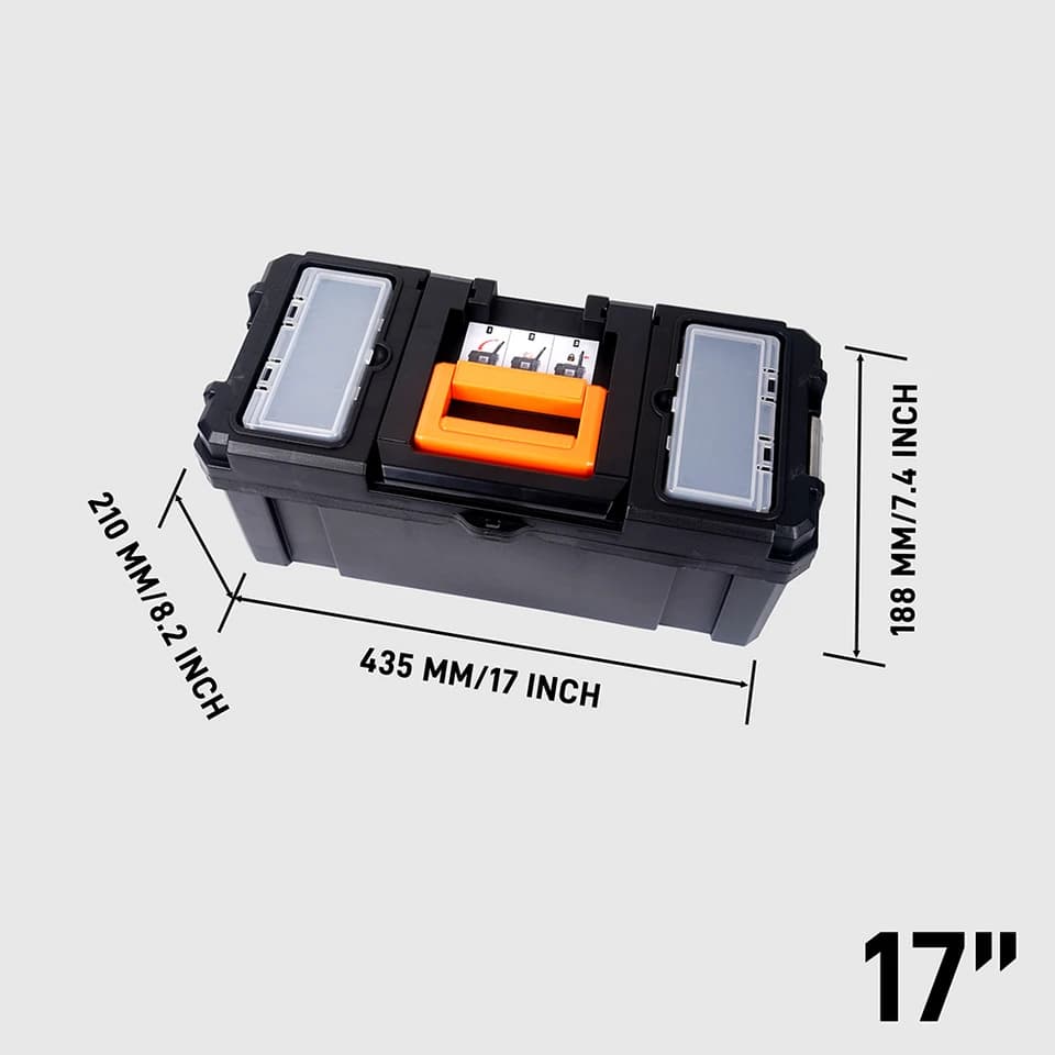 Portable Tool Box Set 17"/19"/21" | Stackable & Multi-functional | Industrial Tool Storage - Thumbnail 5