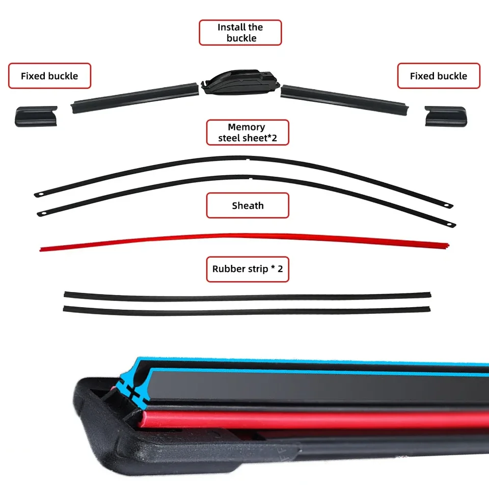 All-Weather 26 Inch Wiper Blades | Windshield Set | For Volvo XC90 2002-2024 - Thumbnail 6