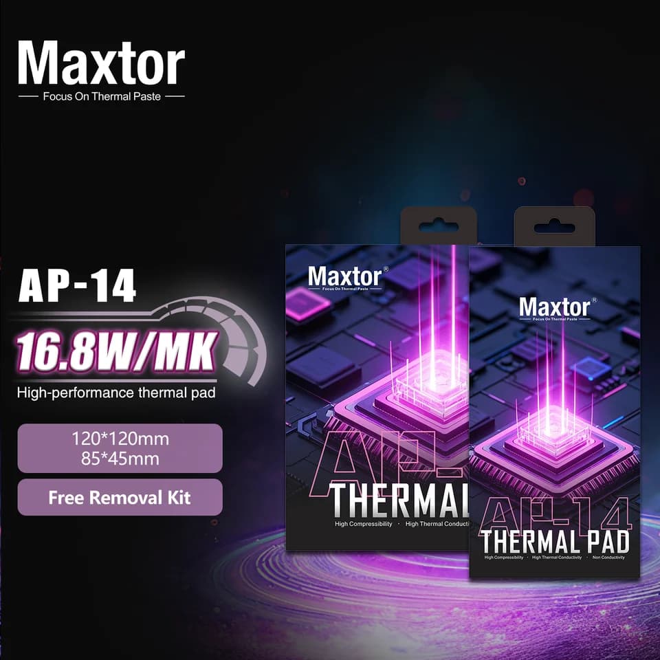 Maxtor Thermal Base Layer 16.8W/mk | CPU/GPU Heat Dissipation Pad | Motherboard Cooling - Thumbnail 3
