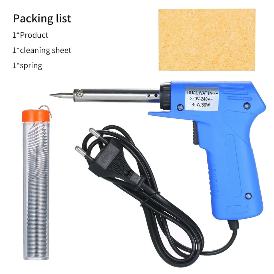 Dual Power Soldering Iron | 40W/80W Adjustable | 220-240V Gun - Thumbnail 5