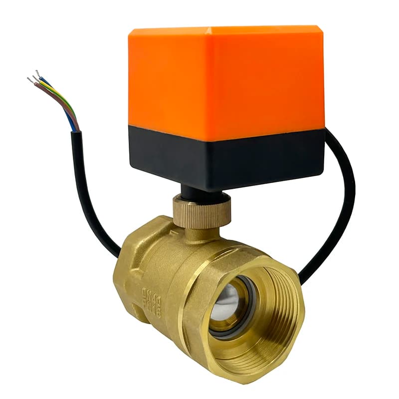 Motorised Brass Ball Valve | 1/2" - 1-1/2" 2-Way AC220V/DC12V/DC24V | Industrial Gate Valve - Thumbnail 6