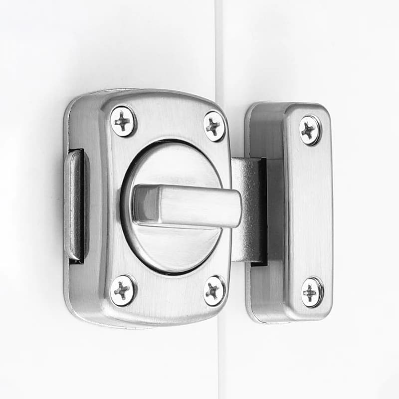 Barrel Door Lock | Twist Slide Security Latch | For Bathroom, Toilet & Gate Bolt Lock