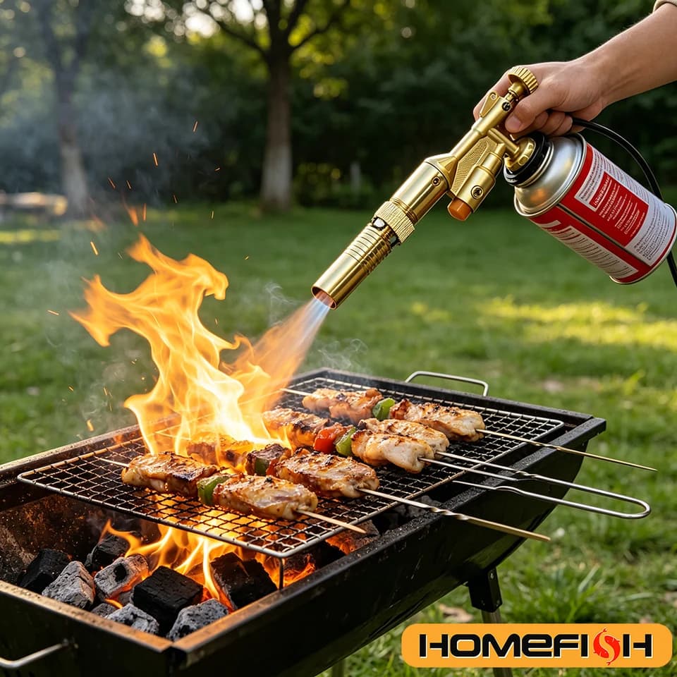Butane Blow Torch | Portable Gas Flame Tool | Welding & BBQ Igniter - Thumbnail 2