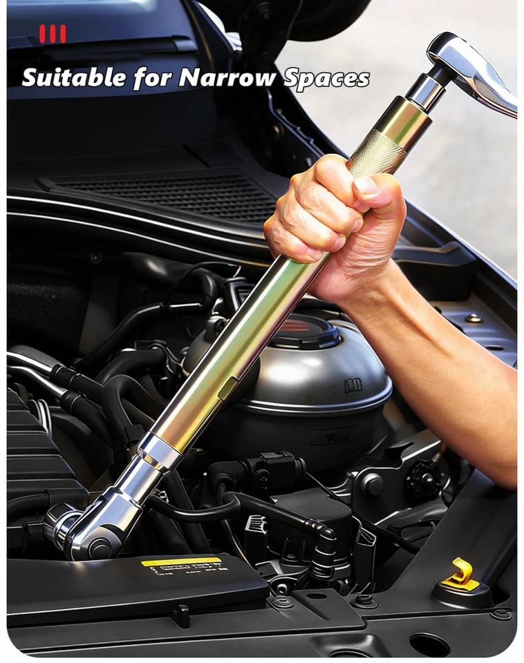 Spark Plug Torque Wrench | 1/2-Inch Drive | High Torque Auto Repair - Thumbnail 2