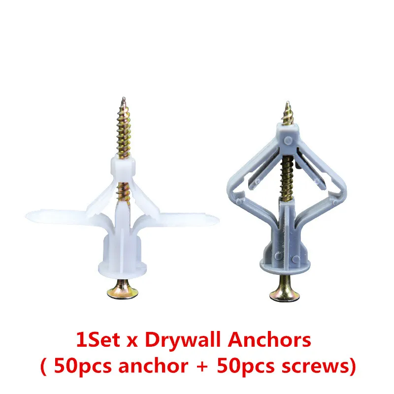 Anchor for Ground Plates | Nylon Butterfly Hollow Wall Plugs | Drywall Bolt - Thumbnail 2